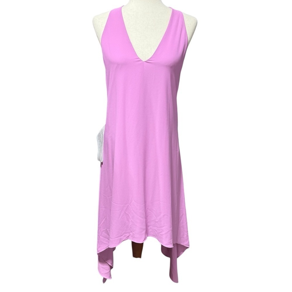 BCBG Maxazria NWT Haylee Halter Dress XS Pink Orchid Drape Back‎ HOCO Event